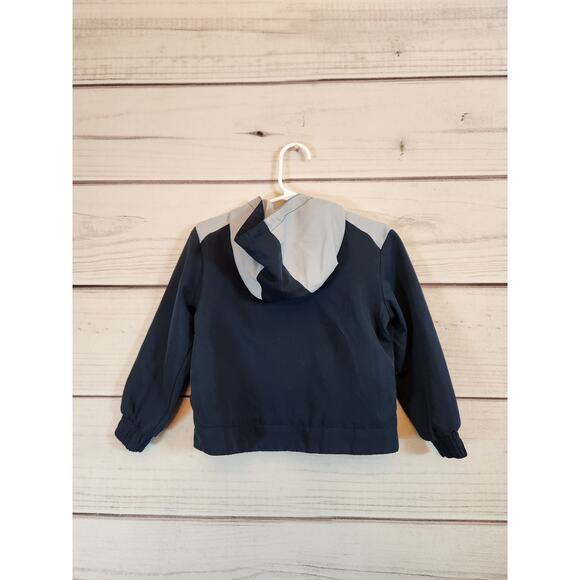 Nike Full-zip Boys Toddler Windbreaker Spring Jacket Blue And Gray Size 24M - Picture 2 of 6